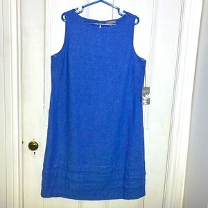 NWT Habitat Linen Sheath Sleeveless Midi Dress